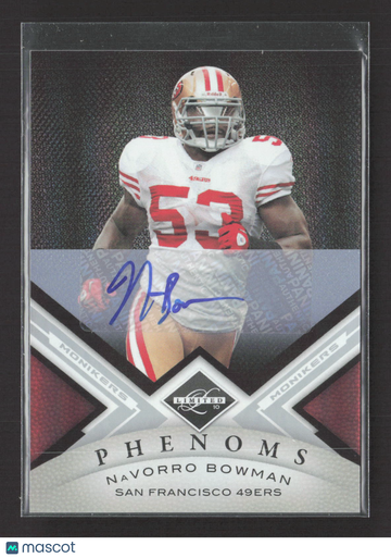 2010 Panini Limited Monikers Phenoms NaVorro Bowman #187