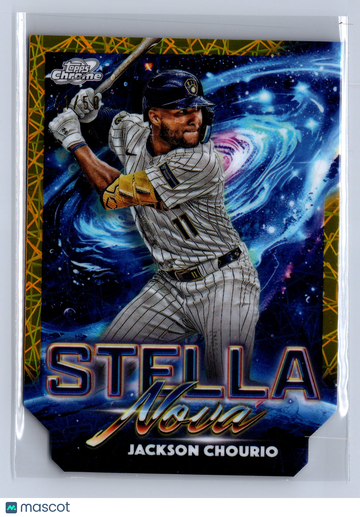 2025 Topps Chrome Stella Nova Jackson Chourio Gold Interstellar /50 #SN-1