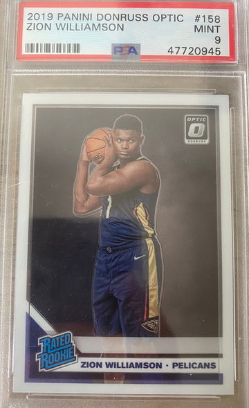 Zion Williamson PSA 9 Optic
