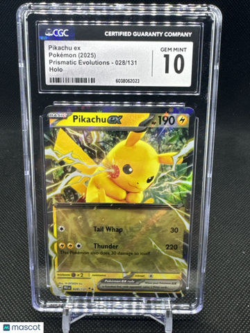 Prismatic Evolutions Pikachu Holo Double Rare 10 #028/131