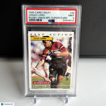 1995 Card Crazy Rugby Union NPC Superstars Jonah Lomu #90 Rugby Union NPC Superstars PSA 9