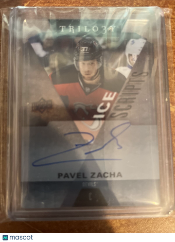 2016-17 Upper Deck Trilogy - Ice Scripts Pavel Zacha #IS-PZ [None] Rookie