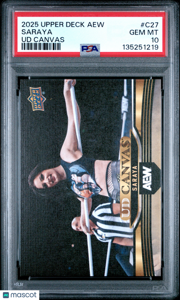 2025 Upper Deck Aew UD Canvas Saraya #C27 PSA 10