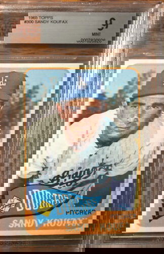 1965 Topps #300 Sandy Koufax BVG 9 Mt HOF