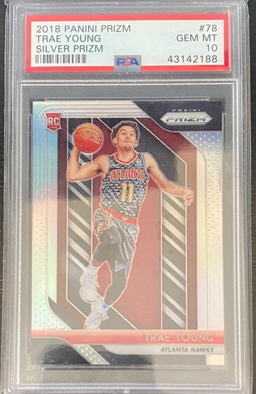 Trae Young 2018-19 Panini Prizm Silver RC PSA 10 GEM MINT