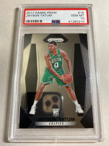 2017 PRIZM JAYSON TATUM PSA 10 GEM MINT #16 RC