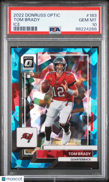 2022 Panini Donruss Optic Tom Brady #183 Ice /15 PSA 10