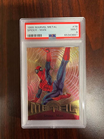1995 Marvel Metal Spider-Man PSA 9