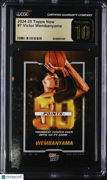 2024-25 Topps Now Victor Wembanyama #7 CGC 10
