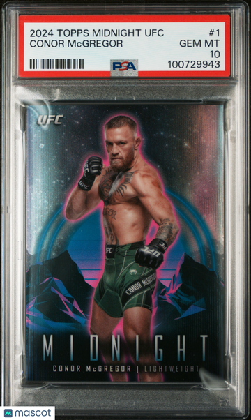 2024 Topps Midnight UFC Conor McGregor #1 PSA 10