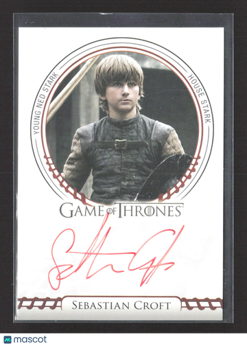2023 Rittenhouse Game of Thrones Sebastian Croft Autograph Limited Edition