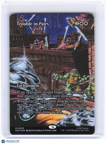 Teenage Mutant Ninja Turtles Source Material Trouble in Pairs (Borderless) Foil Mythic #3