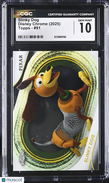 2025 Topps Disney Chrome Slinky Dog #91 CGC 10