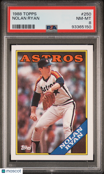 1988 Topps Nolan Ryan #250 PSA 8