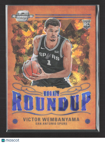 2024 Panini Contenders Optic Prizm Rookie Roundup Victor Wembanyama #18 Orange RC