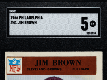 1966 Philadelphia Jim Brown #41 SGC 5