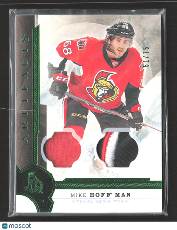 2016 Upper Deck Artifacts Mike Hoffman #48 51/75 Jersey Patch Game-Used Memorabilia