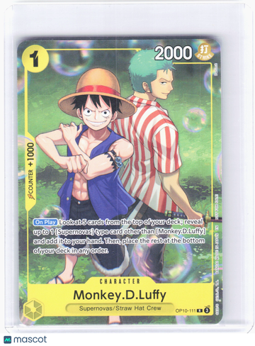 2025 —Monkey.D.Luffy #OP10-111 One Piece Promotion Cards—Rare Non-Foil (Learn Together Deck Set - Set Sail Event)