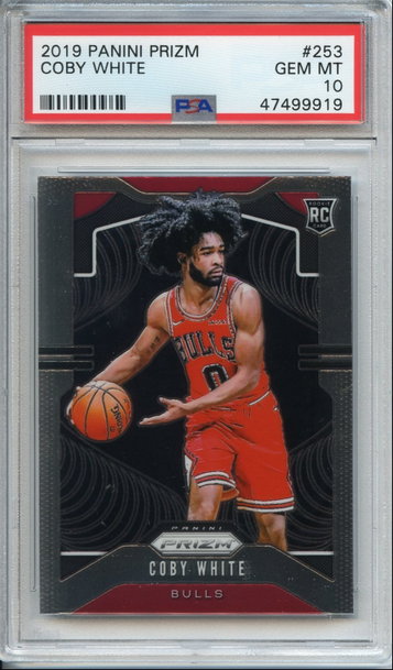 Coby White Prizm PSA 10