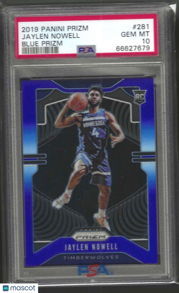 2019 Panini Prizm Jaylen Nowell #281 Blue PSA 10
