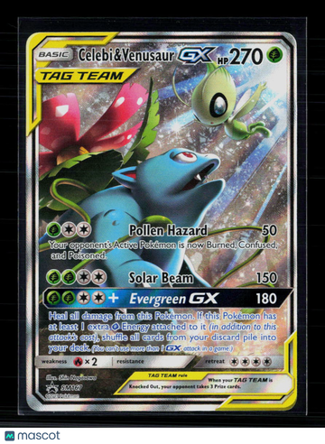 Pokemon 2019 Team Up Celebi & Venusaur GX #SM167