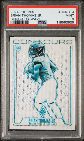 2024 Panini Phoenix Contours Wave Brian Thomas Jr. #CONBTJ PSA 9