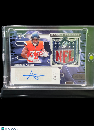 2024 Panini Absolute Football Audric Estime #RPMA-AEE /1 Patch RC