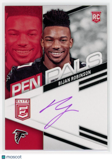 Bijan Robinson 2023 Panini Donruss Elite Pen Pals Pen Pals Rookie RC Panini Authentic #PPBR