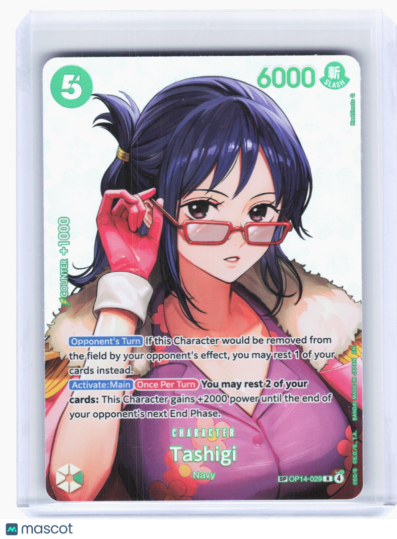 2026 One Piece—Tashigi #OP14-029 The Time of Battle—Rare Foil (SP