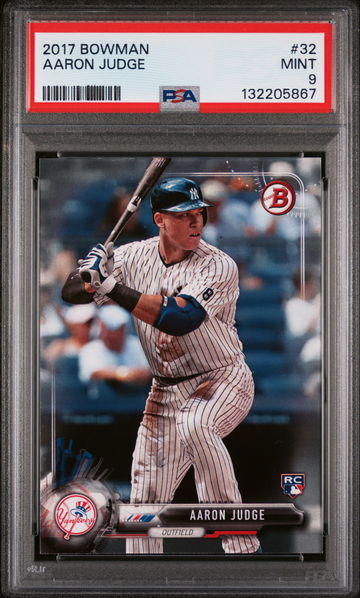 2017 Bowman Aaron Judge #32 PSA 9