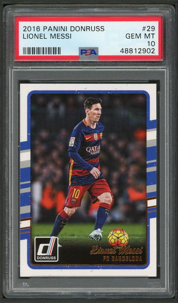 2016 Donruss Lionel Messi #29 PSA 10