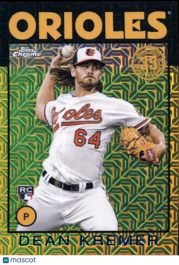 Dean Kremer 2021 Topps Chrome Rookie Gold Refractor