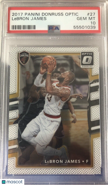 Lebron James 2017 Panini Donruss Optic #27 PSA 10 Cleveland Cavaliers Gem Mint