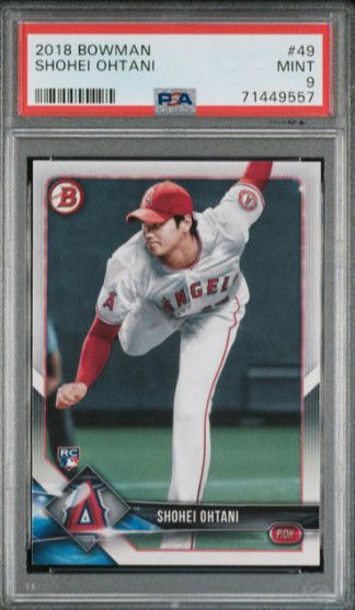2018 Bowman #49 Shohei Ohtani RC PSA 9