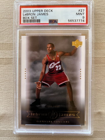 2003 LeBron James Upper Deck Box Set #27 PSA 9 Cavs Lakers