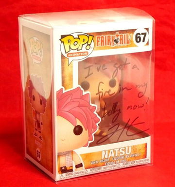 Fairy Tail Funko Pop Natsu #67 Vinyl Figure SIGNED Autographed Todd Haberkorn 