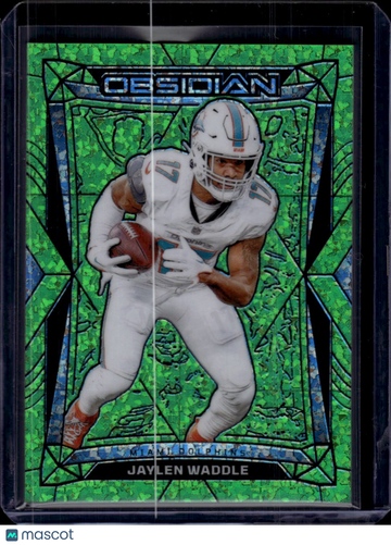 2025 Panini Obsidian Jaylen Waddle #119 Green Contra /6