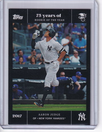 2022 Topps Rookie of The Year 75th Anniversary Aaron Judge #52 Yankees