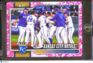 2026 Topps Series One Kansas City Royals #34 Pink Cherry Blossom
