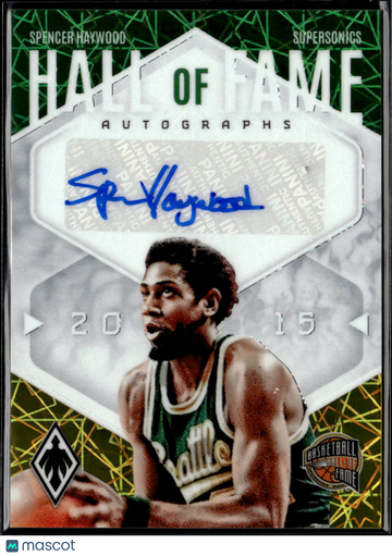 Spencer Haywood 2024 Panini Phoenix Hall of Fame Autographs Auto /99 Seattle SuperSonics
