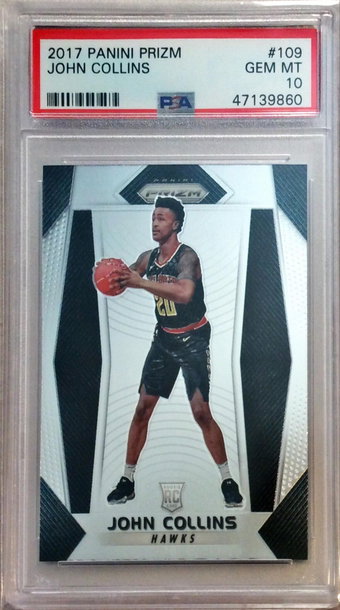 John Collins 2017 Panini Prizm PSA 10