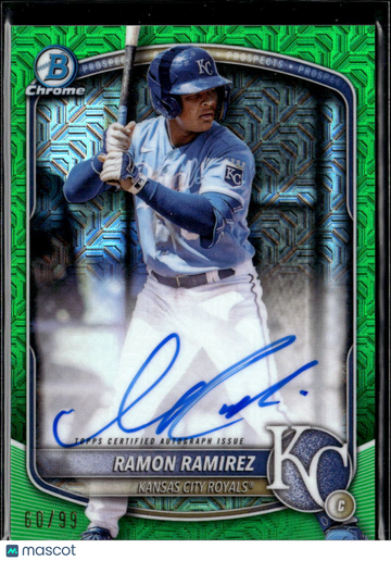 2024 Bowman Chrome Ramon Ramirez #BMA-RR Green Mojo Refractor /99