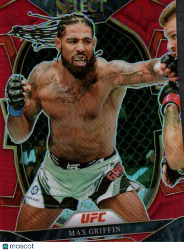 2023 Panini Select UFC Max Griffin #1 Red Prizms SN