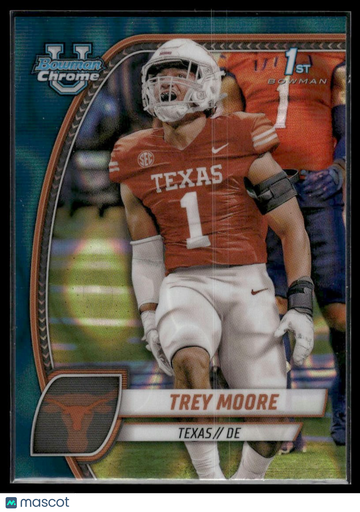 2024 Bowman University Chrome Trey Moore #178 Teal Lava Refractor