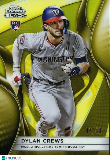 2025 Topps Chrome Dylan Crews Gold Refractor Rookie