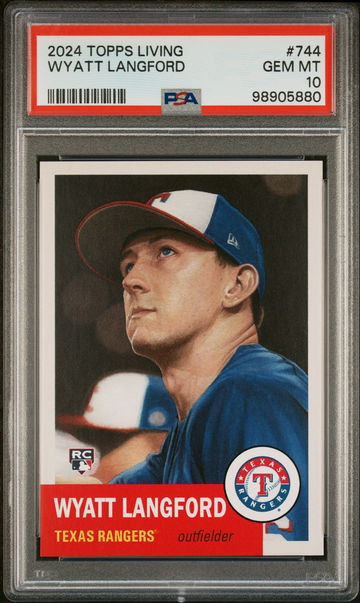 2024 TOPPS WYATT LANGFORD LIVING #744 PSA 10