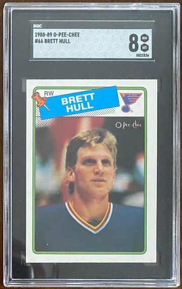 1988-89 OPC - Brett Hull  #66 - SGC 8 rookie