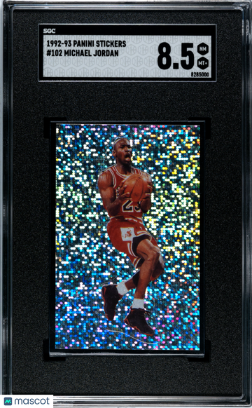 1992 Panini Stickers Michael Jordan #102 SGC 8.5