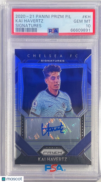 2020 Panini Prizm Premier League Signatures Kai Havertz #KH PSA 10