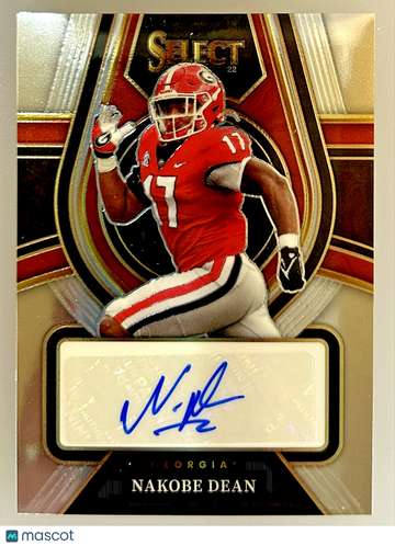 2022 Panini Select Draft Picks Nakobe Dean #RS-NDE [Base] Rookie Insert